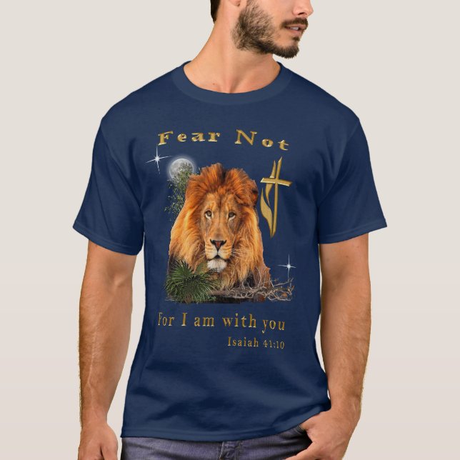 Camiseta Medo não Isaiah 41:10 (Frente)