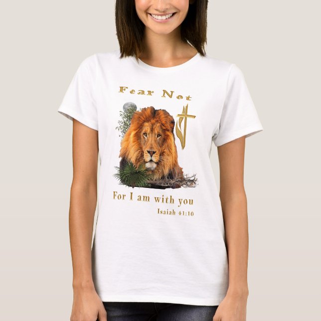 Camiseta Medo não Isaiah 41:10 (Frente)