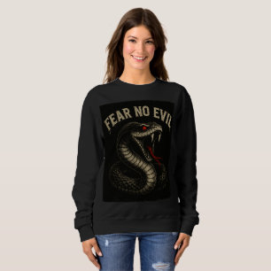 Camiseta MEDO NENHUM MAU - Gráfico de Cobra de Cobra Negra