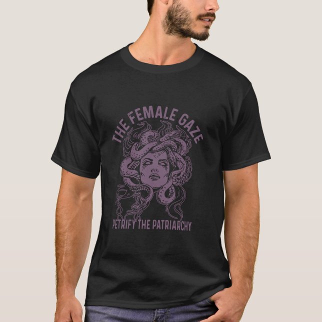 Camiseta Medusa A Gaze Feminina Petrifica A Patriarquia T S (Frente)