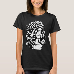 Camiseta Medusa Cabeça Cobra Cabelo de Cabelo Grego