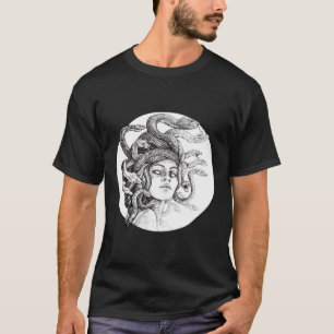 Camiseta Medusa Cobras Gregos Antiga mitologia Grécia Gótic