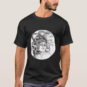 Camiseta Medusa Cobras Gregos Antiga mitologia Grécia Gótic