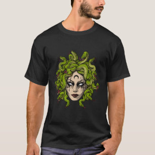 Camiseta Medusa Deusa Grega Cobras Grécia Antiga Mitologia