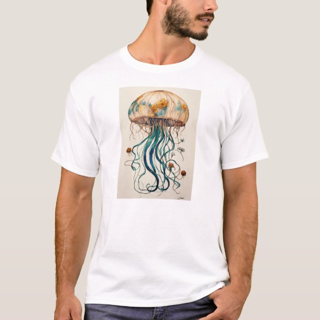 Camiseta medusa enigmática (Frente)