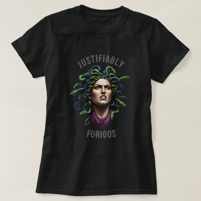 Camiseta Medusa Furiosa (Frente do Design)