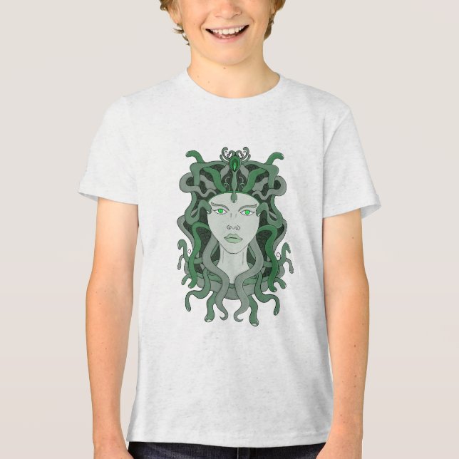 Camiseta Medusa Gorgo Cobra Gorgon Monstro Mitologia Grega (Frente)