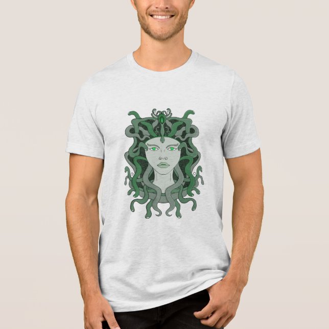 Camiseta Medusa Gorgo Cobra Gorgon Monstro Mitologia Grega (Frente)