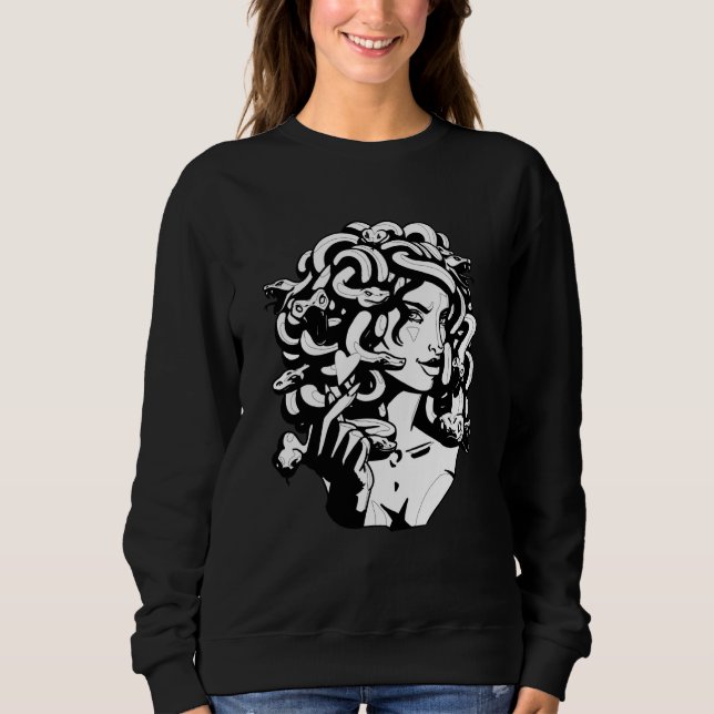 Camiseta Medusa Head Snake Hair Greek Mythology Ancient Lov (Frente)