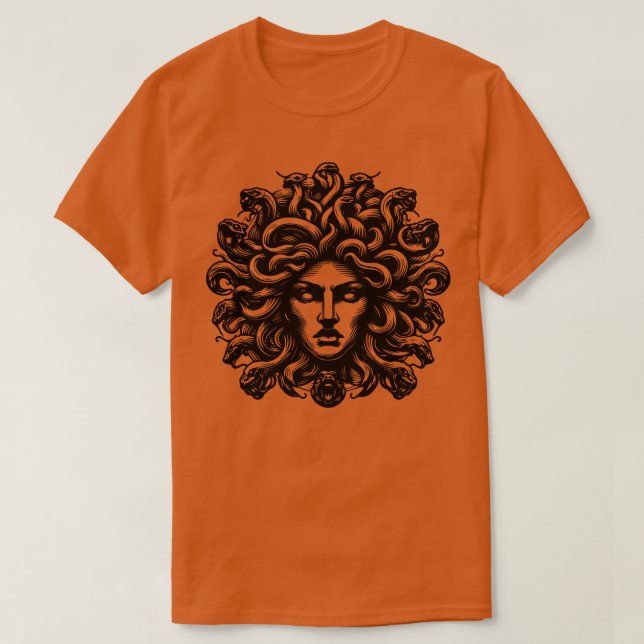 Camiseta medusa mitologia grega (Frente do Design)