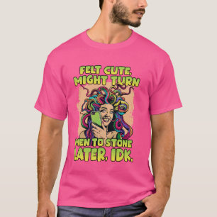 Camiseta Medusa T roupa de festa Medusa Gorgon pop art