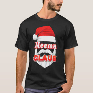 Camiseta Meema Claus Papais noeis de Natal Enfrentam Feliz
