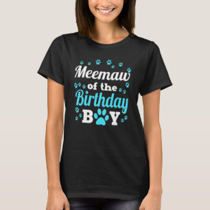 Camiseta Meemaw Da Cele Do Blog Do Bday-Dog Paw