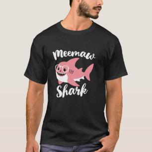 Camiseta MeeMaw Tubarão Dia da Mãe Vovó Engraçado Mee Maw
