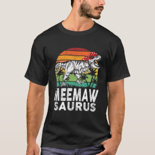 Camiseta Meemawsaurus Funny T Rex Dinosaur Meemaw Saurus Fa