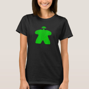 Camiseta Meeple Verde de Óculos de Sol Meeple de Jogo de T