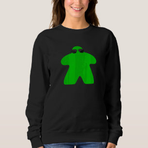 Camiseta Meeple Verde de Óculos de Sol  Meeple de Jogo de T