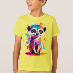 Camiseta Meerkat Bonito - Menino Meerkat Colorful - Meerkat