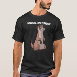 Camiseta Meerkat Bonito Para Mulheres Meninas Meerkat Mongo