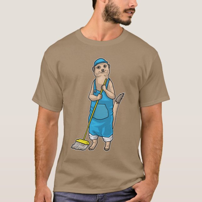 Camiseta Meerkat Cleaner Mop (Frente)