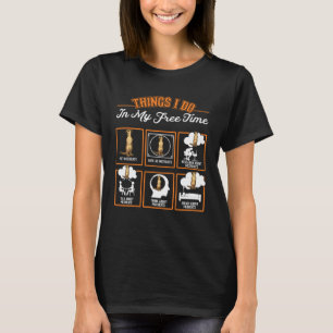 Camiseta Meerkat Coisas que faço no meu tempo livre Meerkat