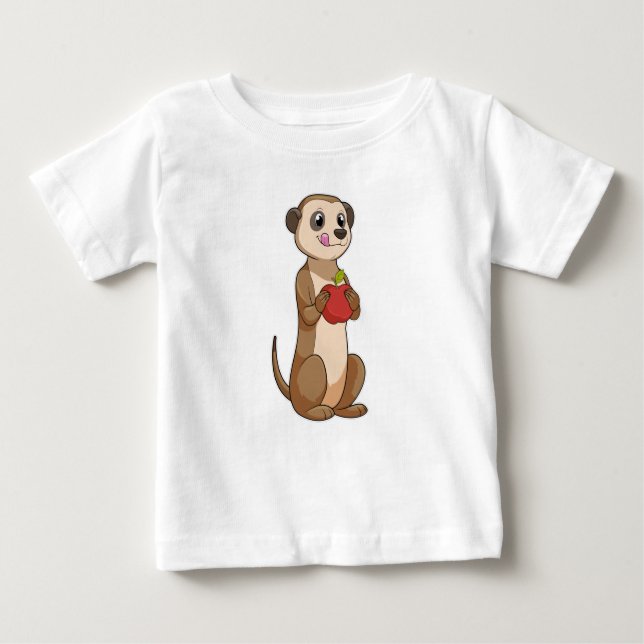 Camiseta Meerkat com Apple (Frente)