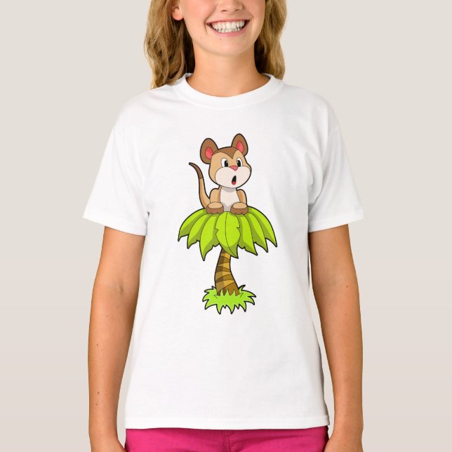 Camiseta Meerkat com árvore (Frente)