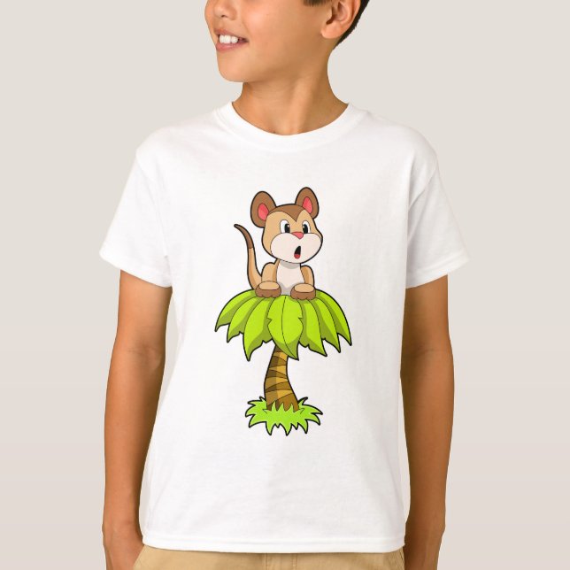 Camiseta Meerkat com árvore (Frente)