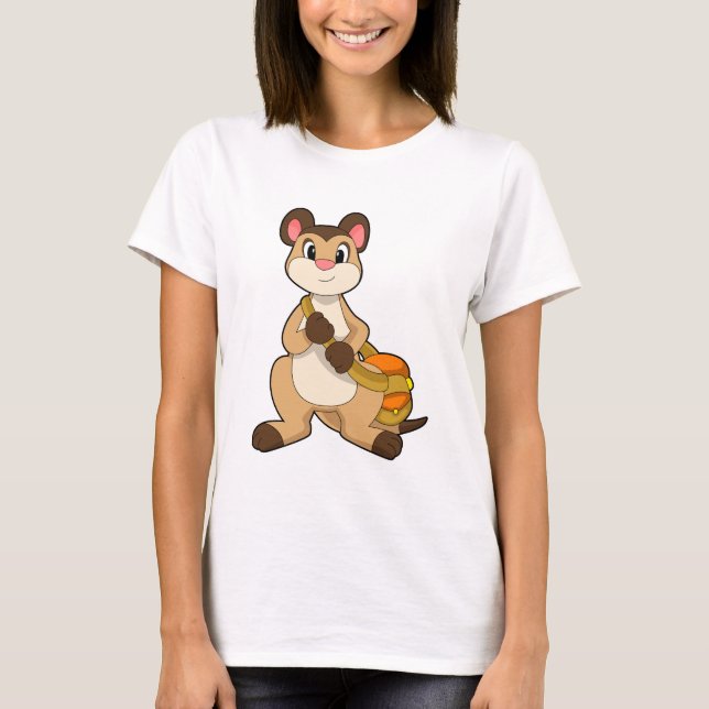 Camiseta Meerkat com Bag (Frente)