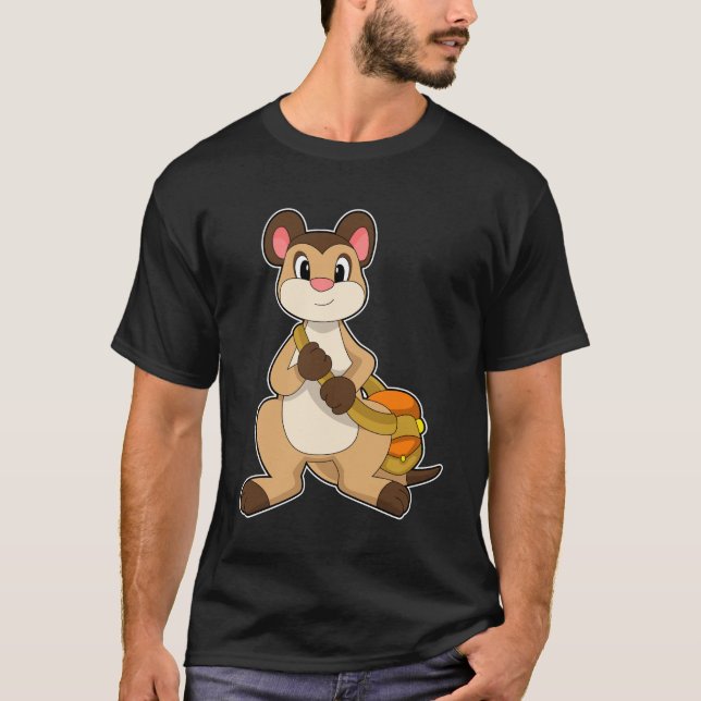 Camiseta Meerkat com Bag (Frente)