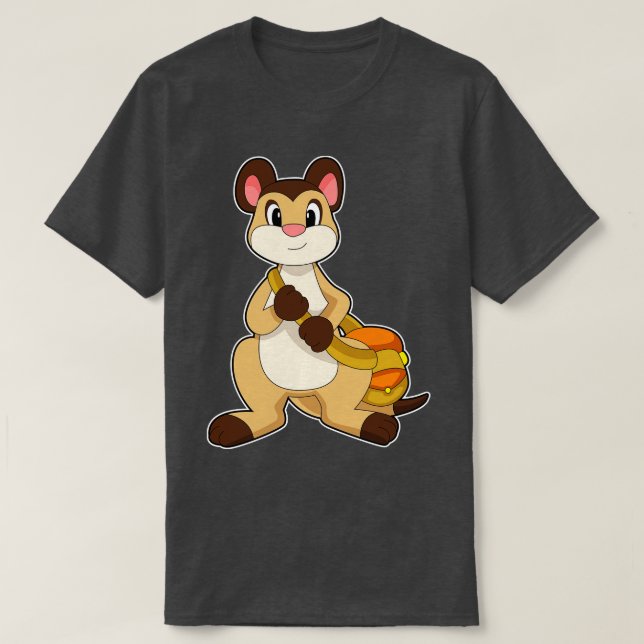 Camiseta Meerkat com Bag (Frente do Design)