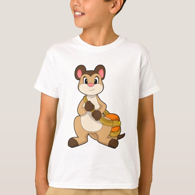 Camiseta Meerkat com Bag (Frente)