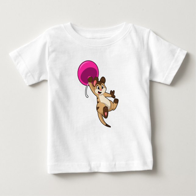 Camiseta Meerkat com Balão (Frente)