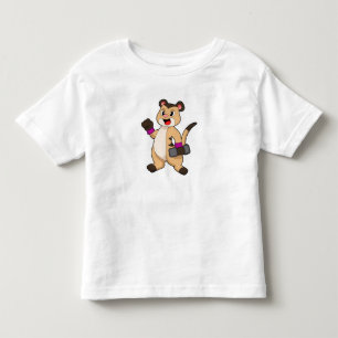 Camiseta Meerkat com Dumbbell