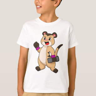 Camiseta Meerkat com Dumbbell