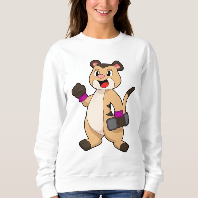 Camiseta Meerkat com Dumbbell (Frente)