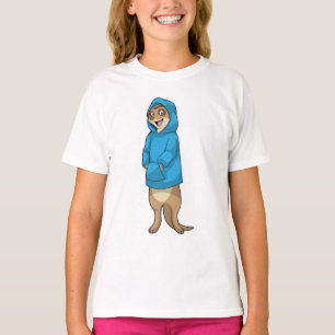 Camiseta Meerkat com Hoodie