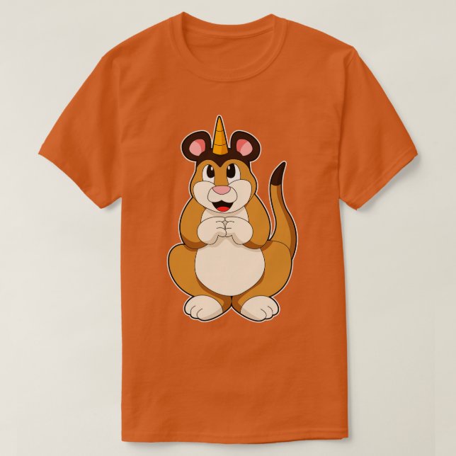 Camiseta Meerkat com Horn (Frente do Design)