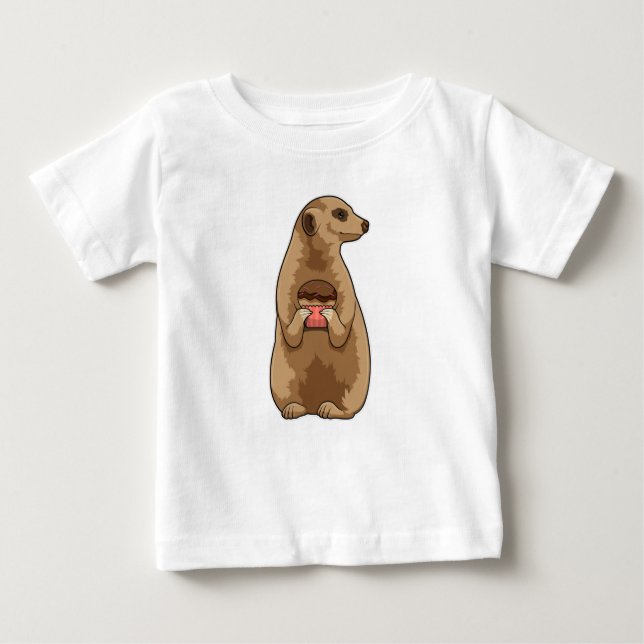 Camiseta Meerkat com Muffin (Frente)
