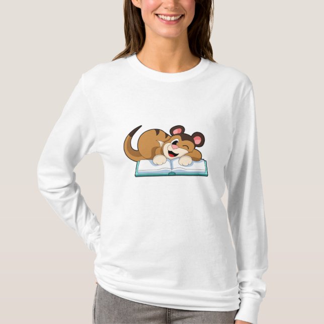 Camiseta Meerkat com o Livro (Frente)