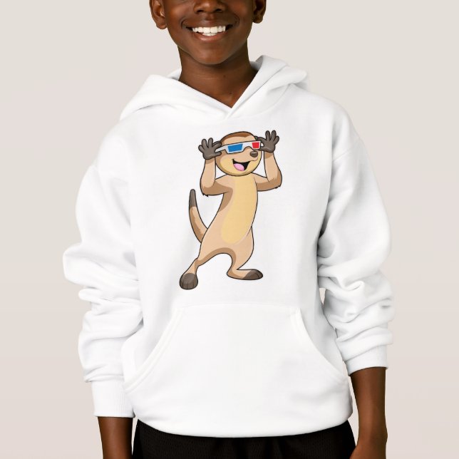 Camiseta Meerkat com óculos (Frente)