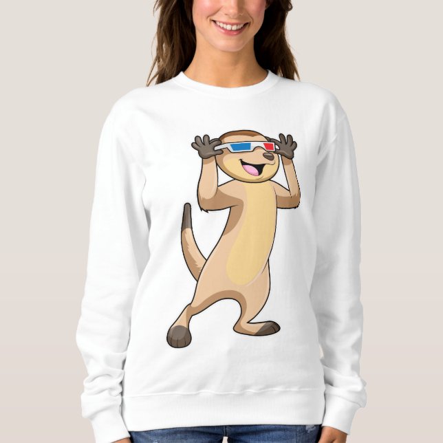 Camiseta Meerkat com óculos (Frente)