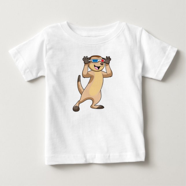 Camiseta Meerkat com óculos (Frente)