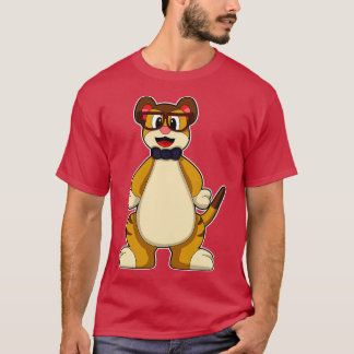 Camiseta Meerkat com óculos de empate