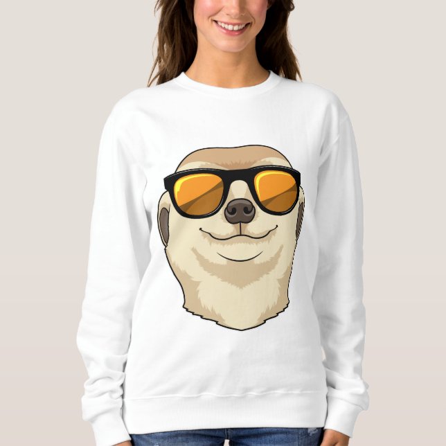 Camiseta Meerkat com óculos de sol (Frente)