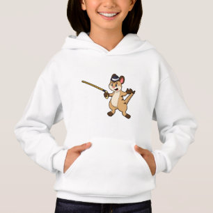 Camiseta Meerkat com palito de chapéu e caminhada