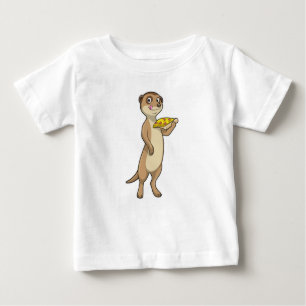 Camiseta Meerkat com Pizza