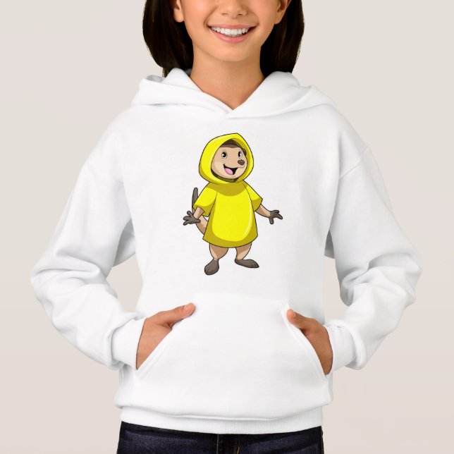 Camiseta Meerkat com Raincoat (Frente)