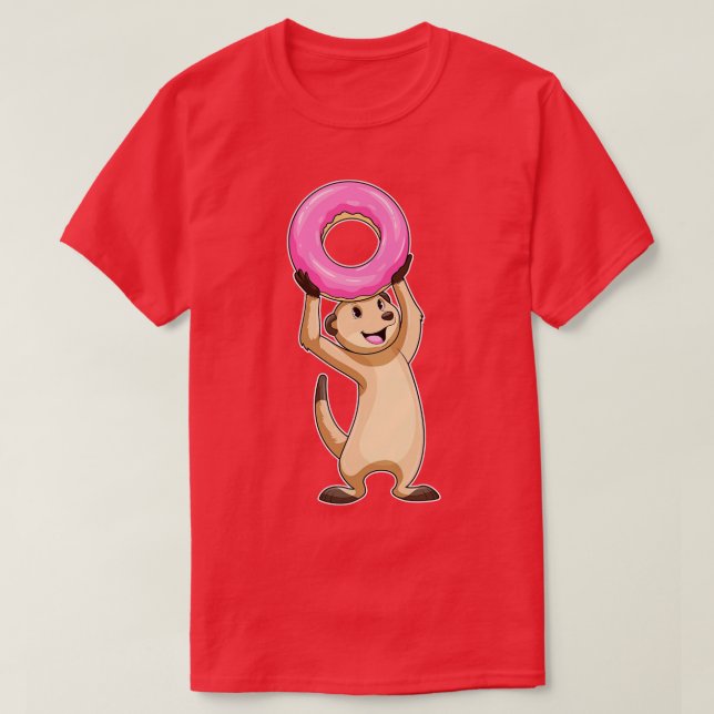 Camiseta Meerkat com Rosquinha (Frente do Design)