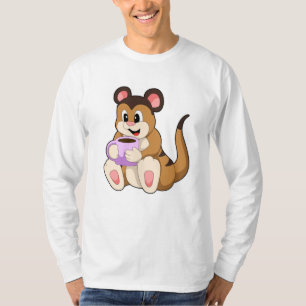 Camiseta Meerkat com Taça de Café